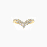 Moissanite Crown Ring