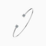 Moissanite Flexible Cuff Bracelet