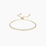 Moissanite Half Tennis Bolo Bracelet