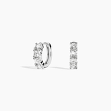 Moissanite Huggie Hoop Earrings