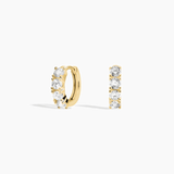 Moissanite Huggie Hoop Earrings