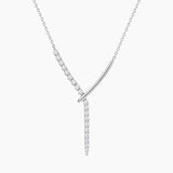Moissanite Lariat Necklace
