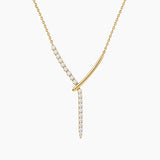 Moissanite Lariat Necklace