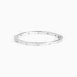 Moissanite Station Bangle Bracelet