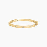 Moissanite Station Bangle Bracelet