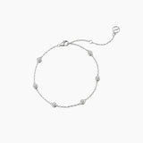 Moissanite Station Bracelet