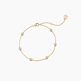 Moissanite Station Bracelet