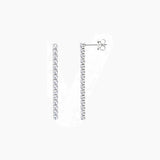 Moissanite Tennis Drop Earrings