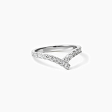 Moissanite Wave Ring