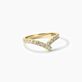 Moissanite Wave Ring