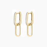 Multiway Pavé Moissanite Link Earrings