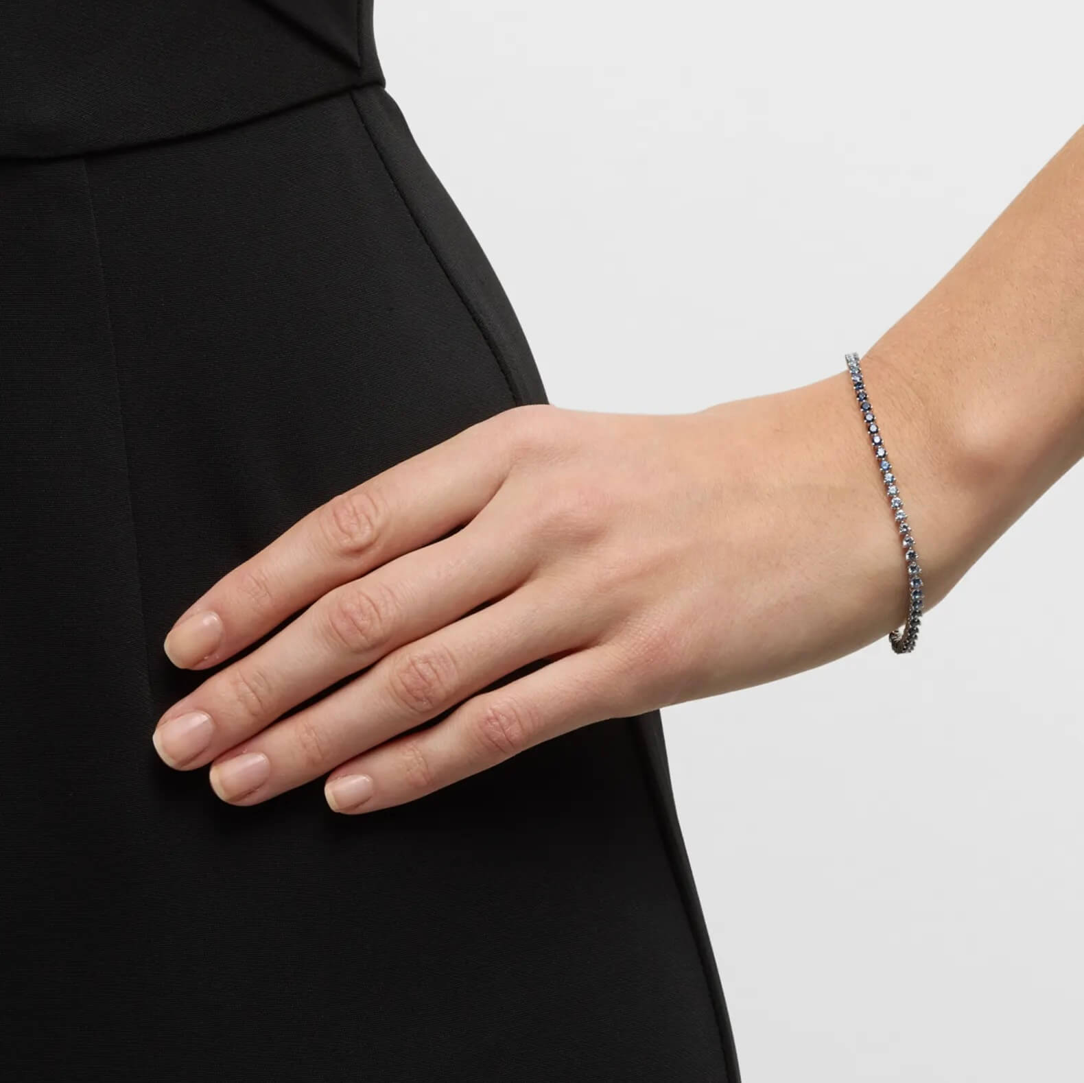 Blue Moissanite Ombre Tennis Bracelet