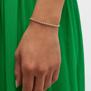 Bezel Moissanite Tennis Bracelet 3mm