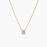 Oval-Cut Moissanite Pendant Necklace