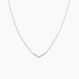 Pavé Moissanite Wishbone Necklace