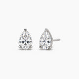 Pear-Cut Lab-Grown Diamond Stud Earrings