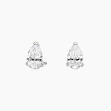 Pear-Cut Moissanite Stud Earrings