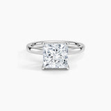 Princess-Cut Moissanite Solitaire Ring