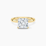 Princess-Cut Moissanite Solitaire Ring