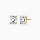 Radiant-Cut Lab-Grown Diamond Stud Earrings