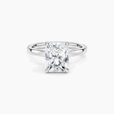 Radiant-Cut Moissanite Solitaire Ring