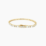 Round-Cut & Emerald-Cut Moissanite Tennis Bracelet
