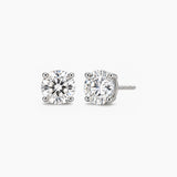 Round-Cut Lab-Grown Diamond Stud Earrings