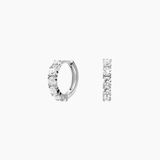 Small Moissanite Hoop Earrings