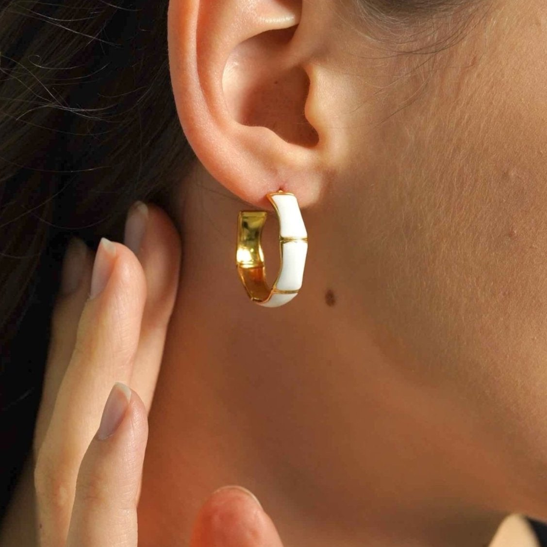 Bamboo Hoop Earrings - Women's Earrings - Someone & HerOwn