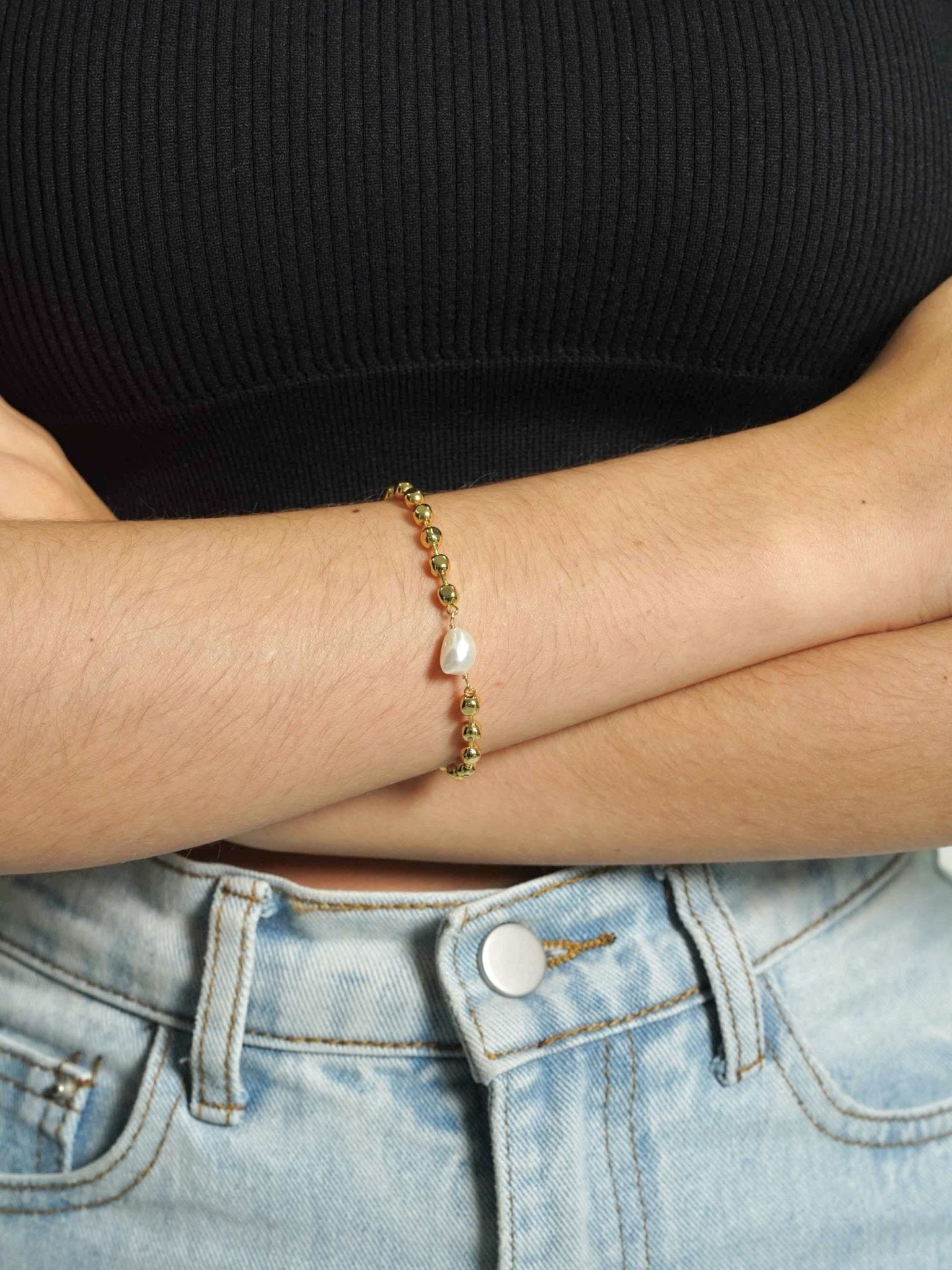 Beaded Bracelet with Pearl - Women's Bracelets - Someone & HerOwn