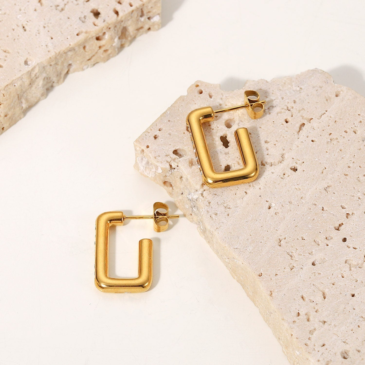 Block Hoop Earrings - Women's Earrings - Someone & HerOwn