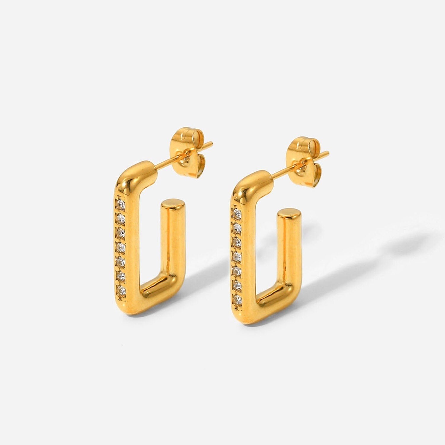 Block Hoop Earrings - Women's Earrings - Someone & HerOwn