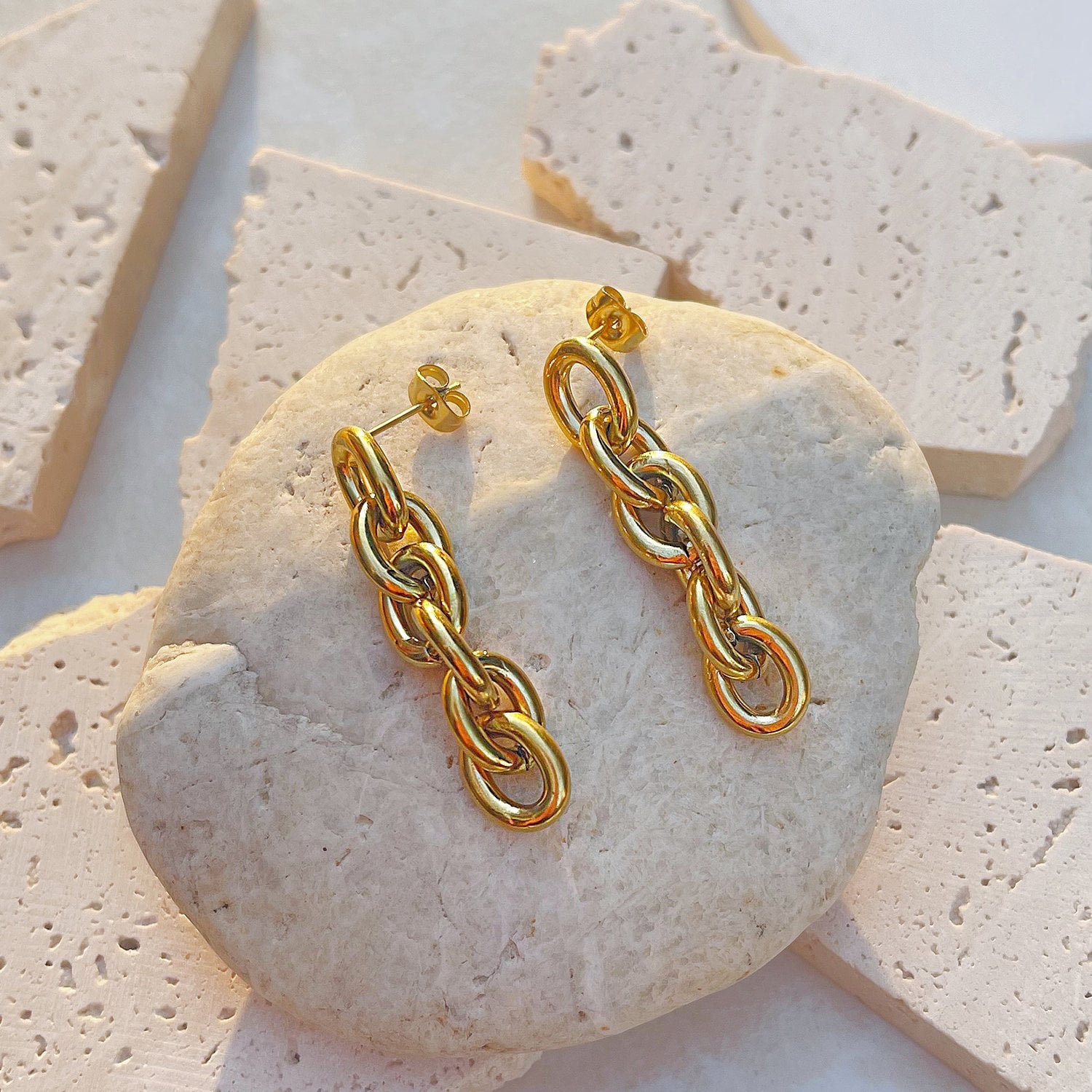 Chain Link Earrings - Women's Earrings - Someone & HerOwn