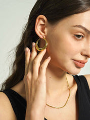 Chunky Gold Hoops - Women's Earrings - Someone & HerOwn