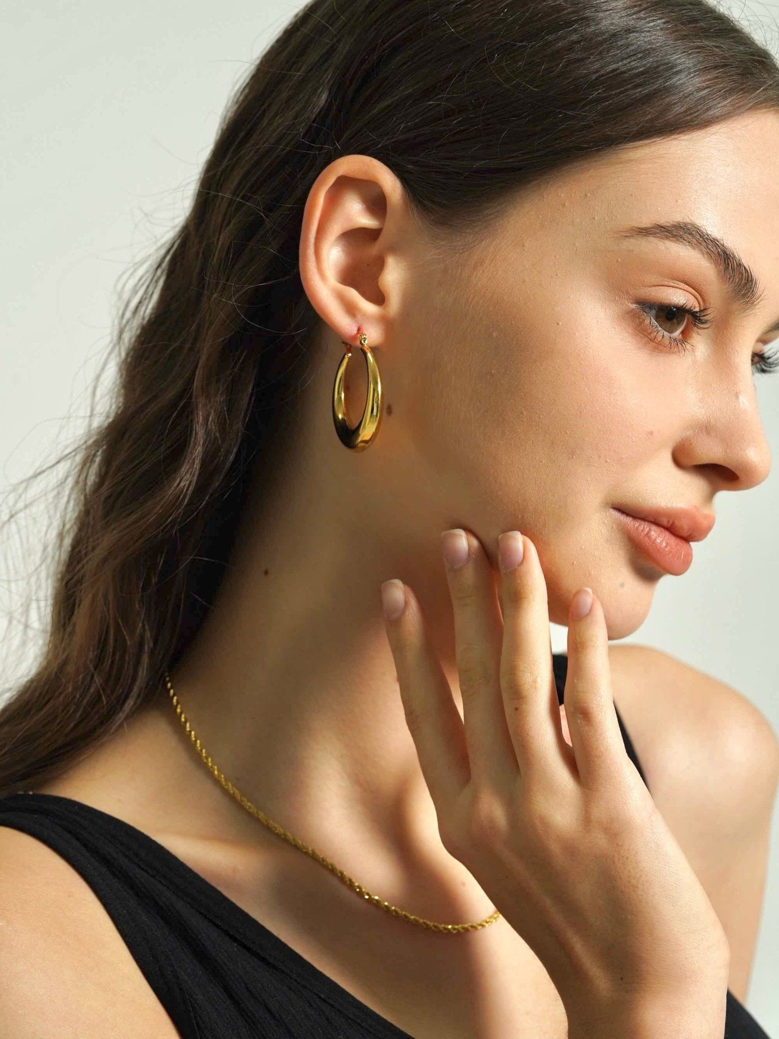 Chunky Gold Hoops - Women's Earrings - Someone & HerOwn