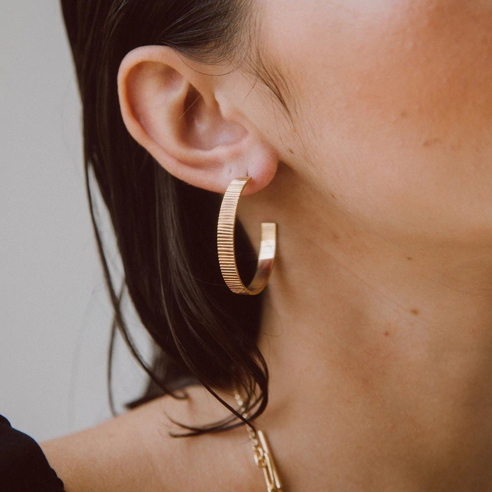 Chunky Gold Hoops - Women's Earrings - Someone & HerOwn