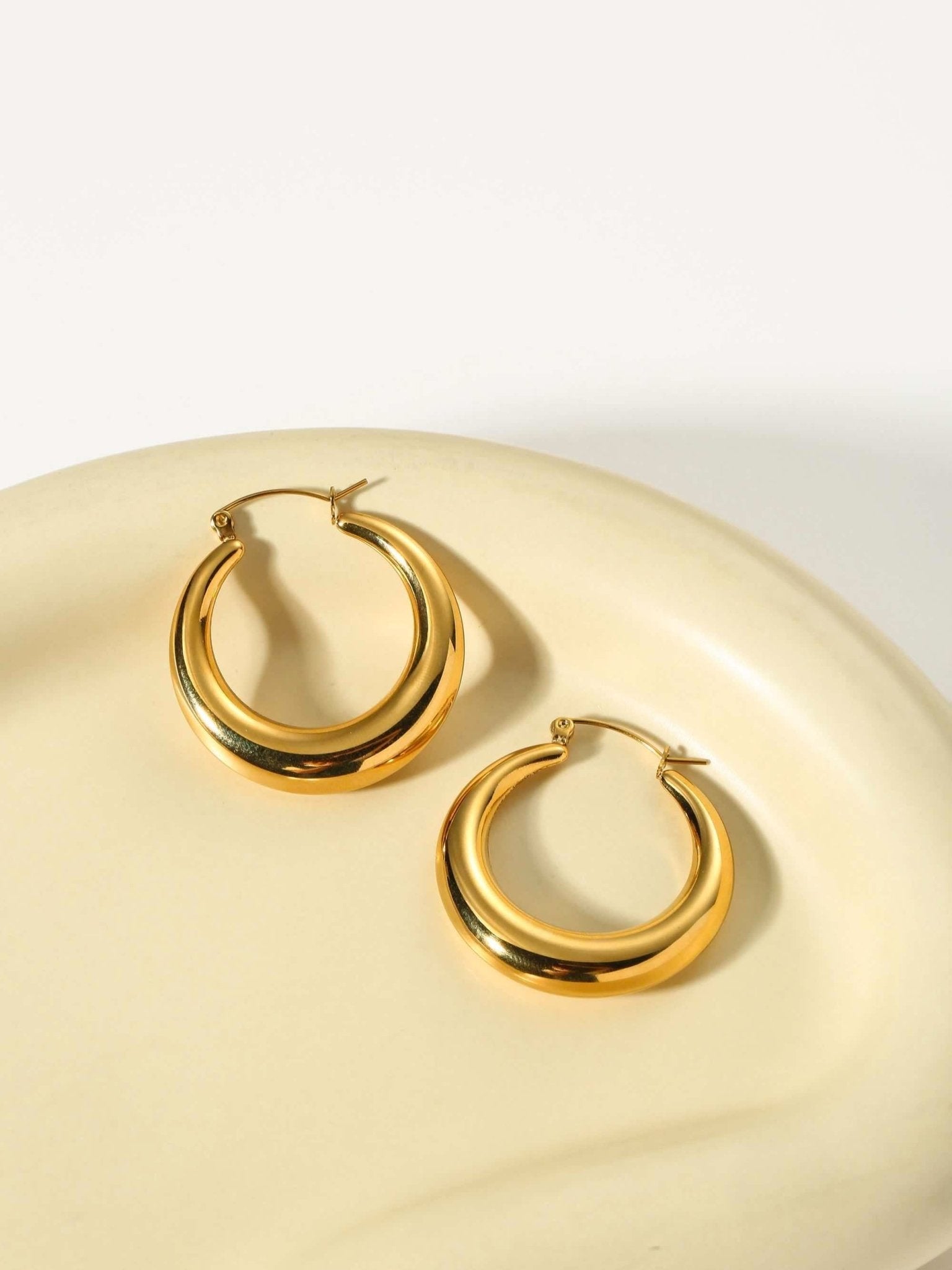 Chunky Gold Hoops - Women's Earrings - Someone & HerOwn