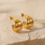 Chunky Gold Hoops - Women's Earrings - Someone & HerOwn