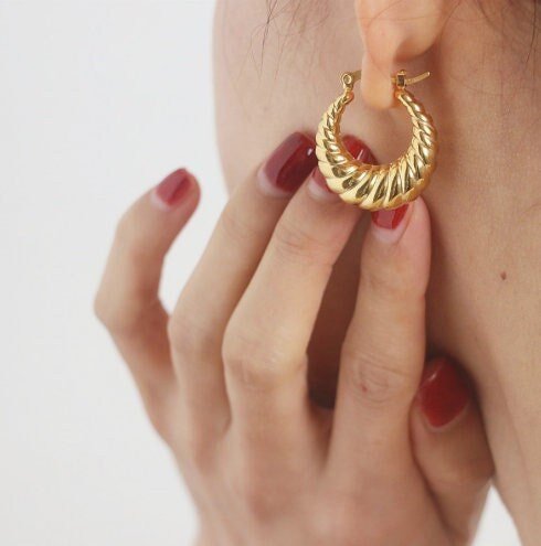 Croissant Hoop Earrings - Women's Earrings - Someone & HerOwn