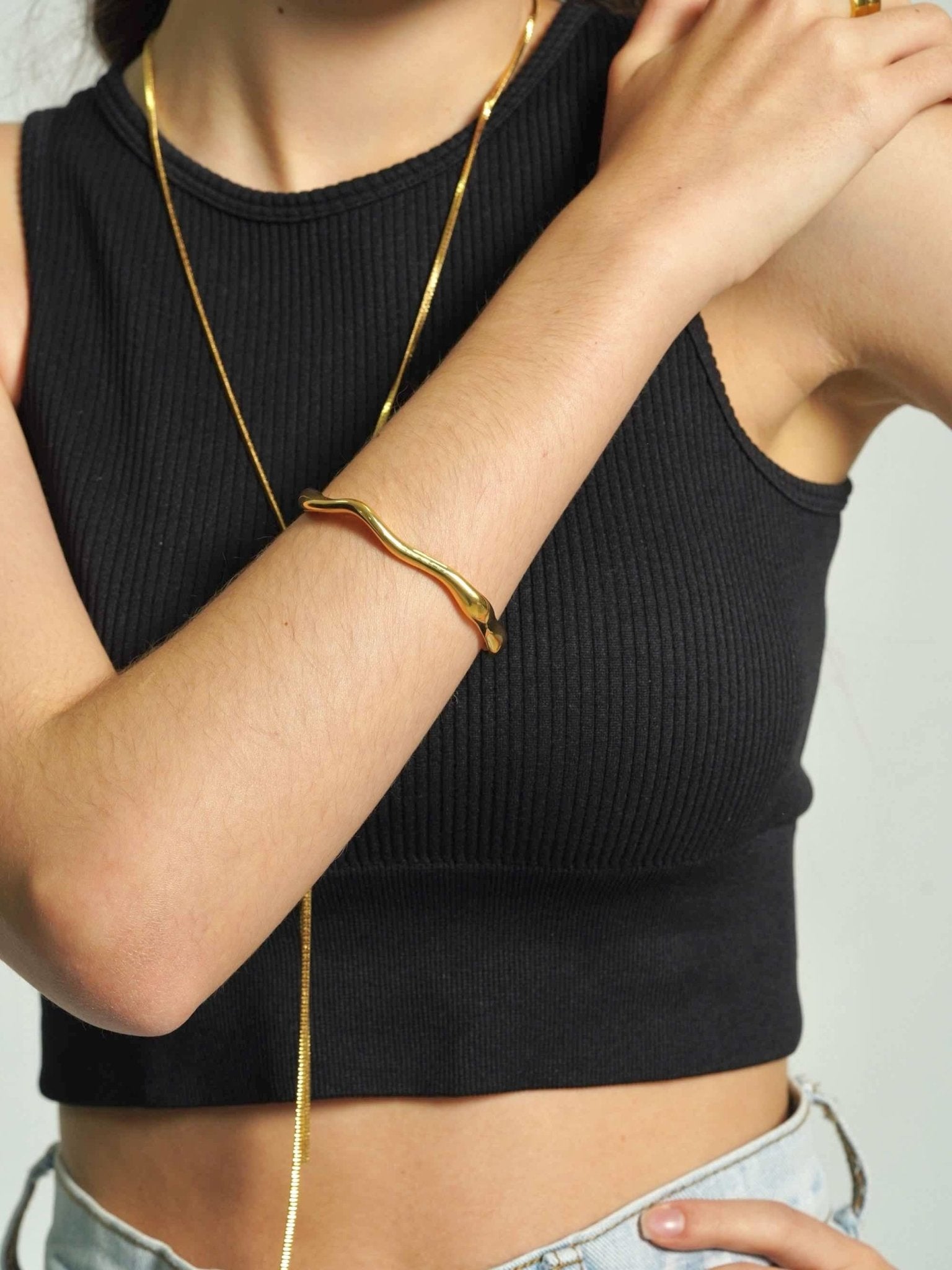 Geometric Open Cuff Bracelet - Women's Bracelets - Someone & HerOwn