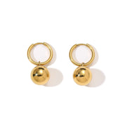 Gold Ball Hoops - Women's Earrings - Someone & HerOwn