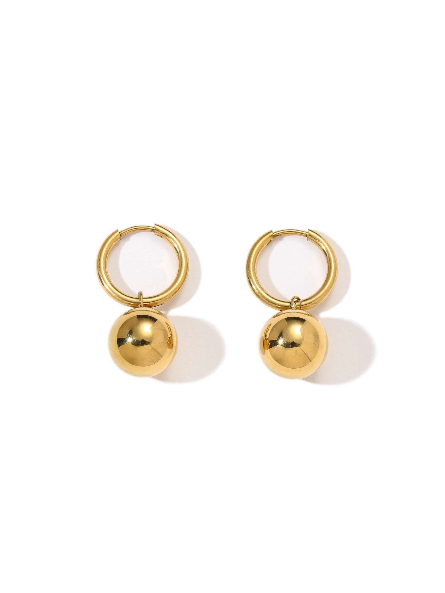 Gold Ball Hoops - Women's Earrings - Someone & HerOwn