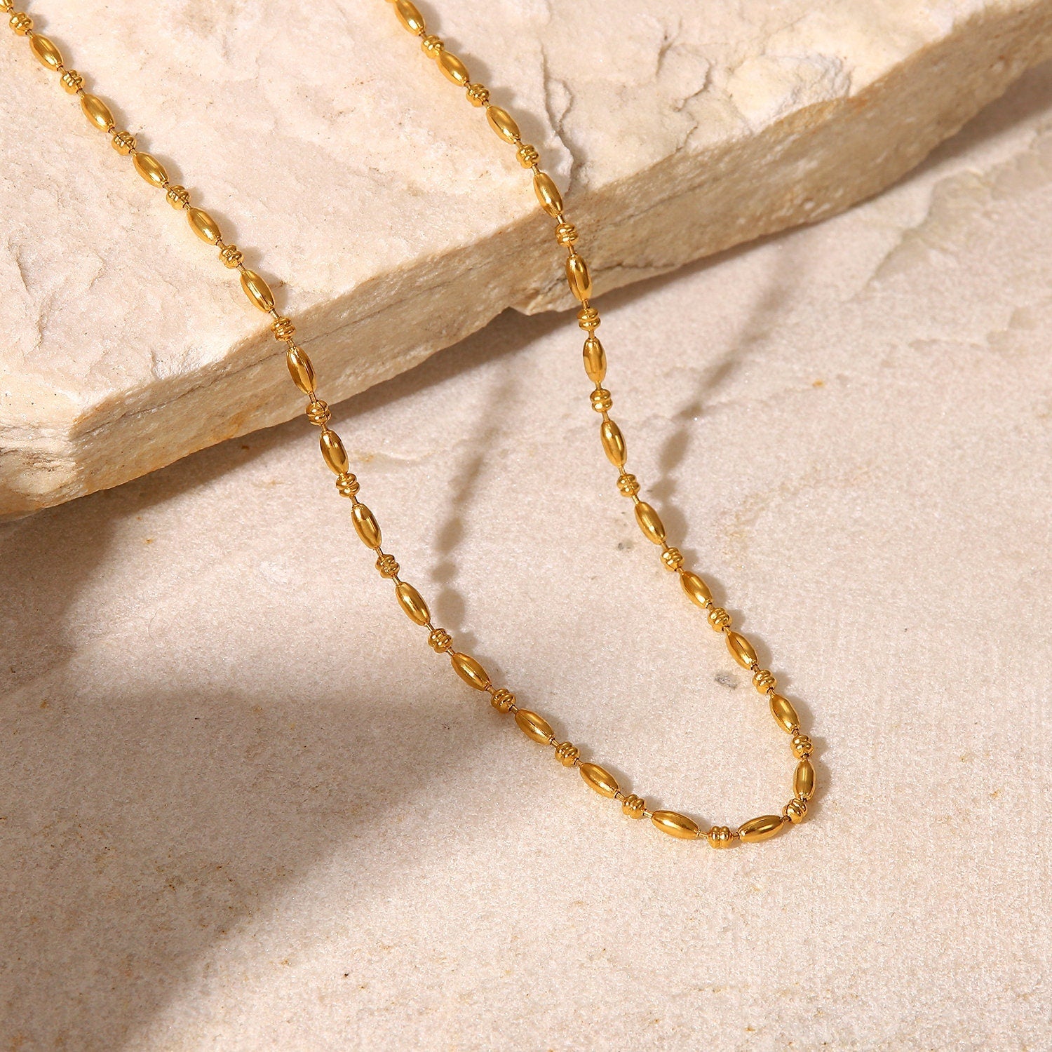 Gold Beads Necklace - Women's Necklaces - Someone & HerOwn