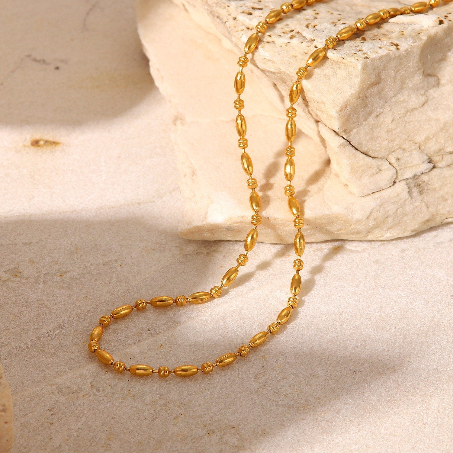 Gold Beads Necklace - Women's Necklaces - Someone & HerOwn