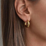 Gold Hoop Earrings - Women's Earrings - Someone & HerOwn