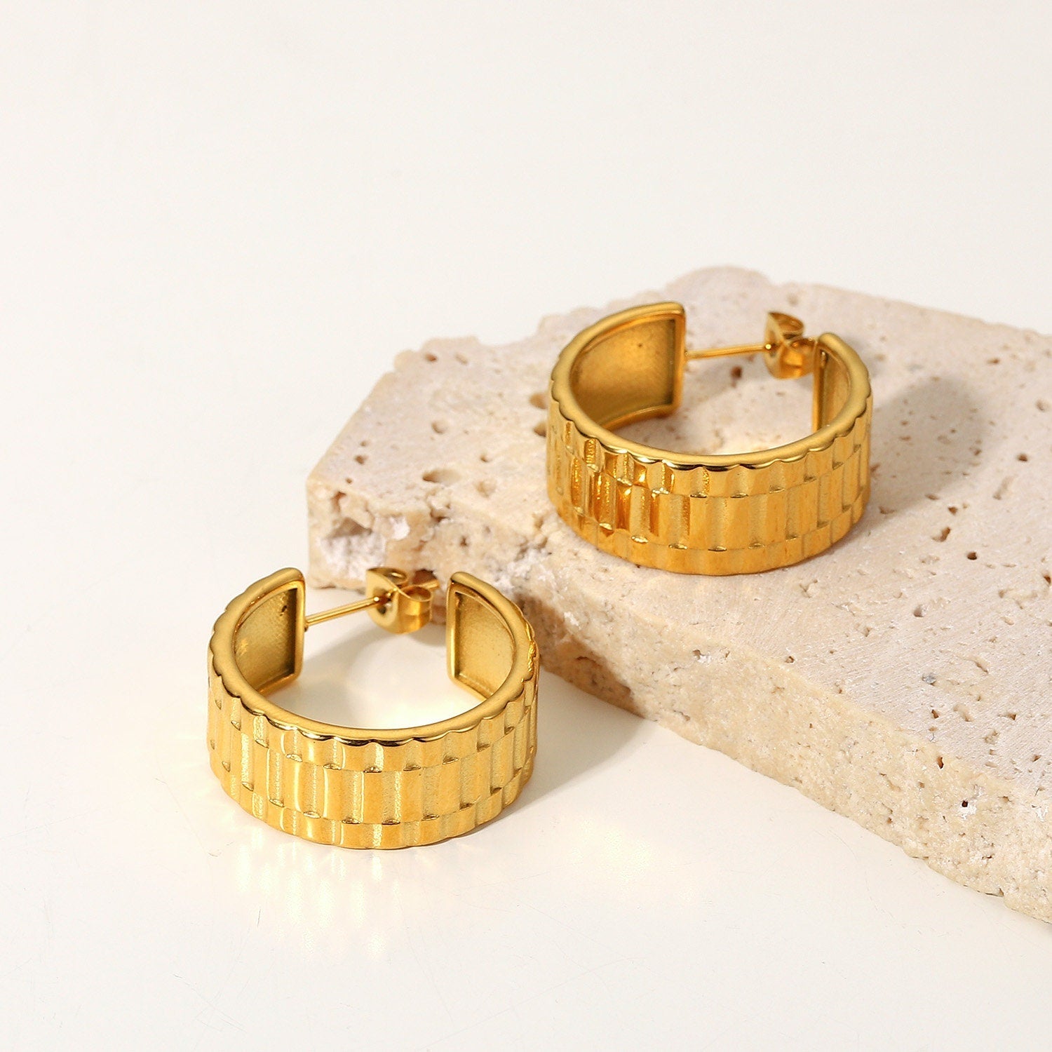 Gold Huggie Hoops - Women's Earrings - Someone & HerOwn