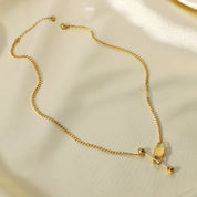 Gold Lock Necklace - Women's Necklaces - Someone & HerOwn