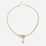 Gold Lock Necklace - Women's Necklaces - Someone & HerOwn