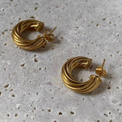 Gold Tube Hoop Earrings - Women's Earrings - Someone & HerOwn