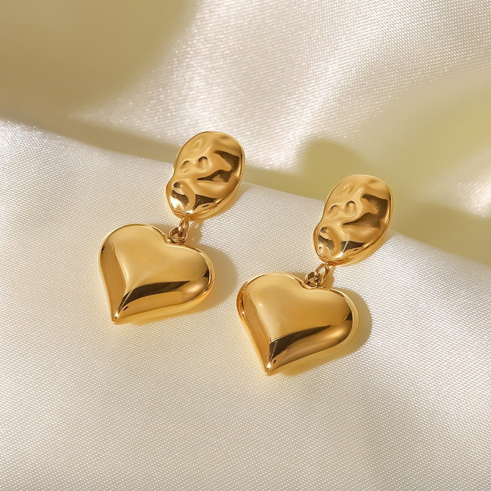 Heart Drop Earrings - Women's Earrings - Someone & HerOwn